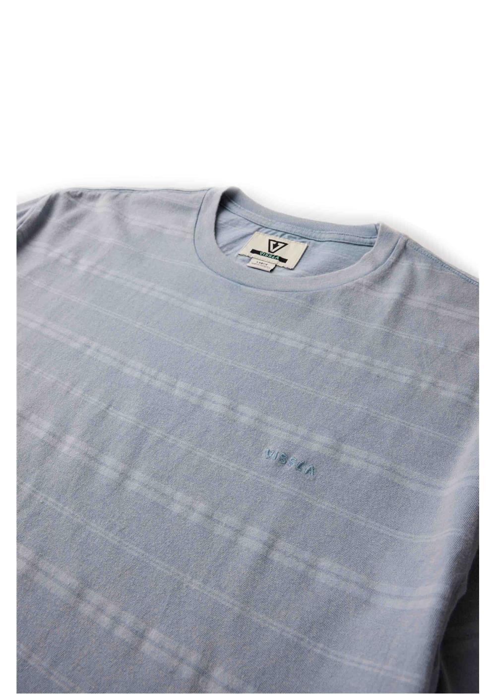 Vissla Trim Lines Tee in Faded Denim, view 3