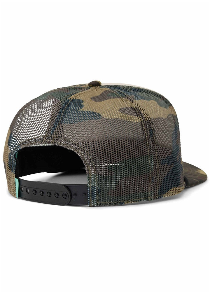 Vissla Garage Foam Trucker Hat in Camo, view 2