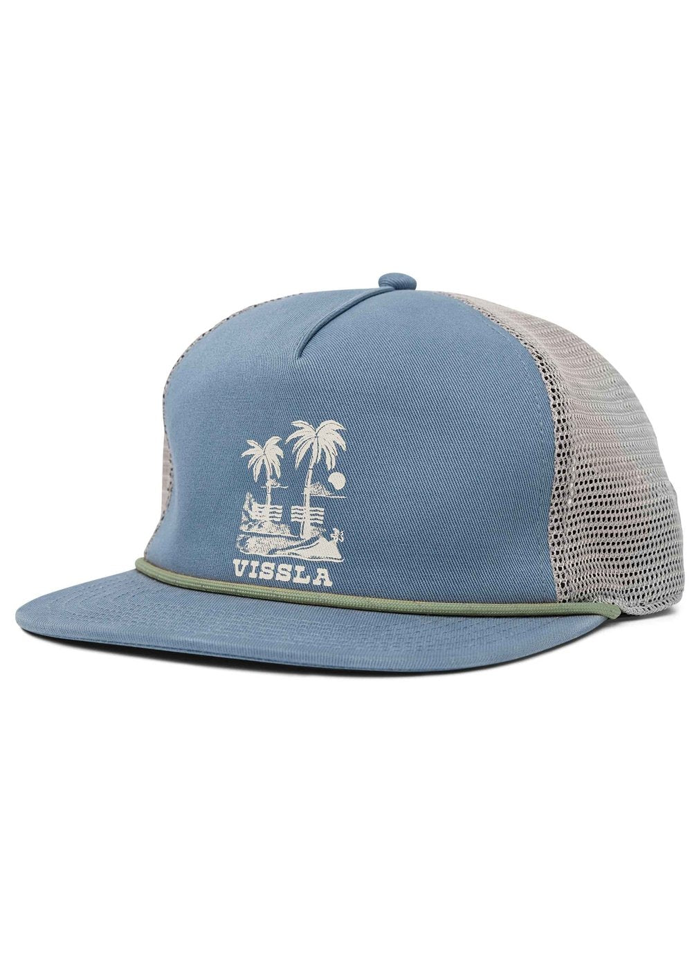 Vissla Double Shaka Trucker Hat in Blue Haze