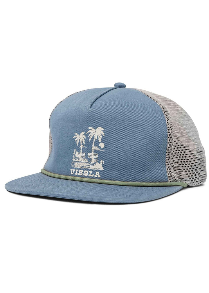 Vissla Double Shaka Trucker Hat in Blue Haze