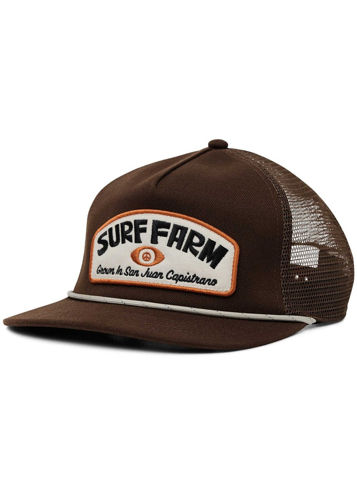 Vissla Tec Surf Farm Trucker Hat in Dark Earth
