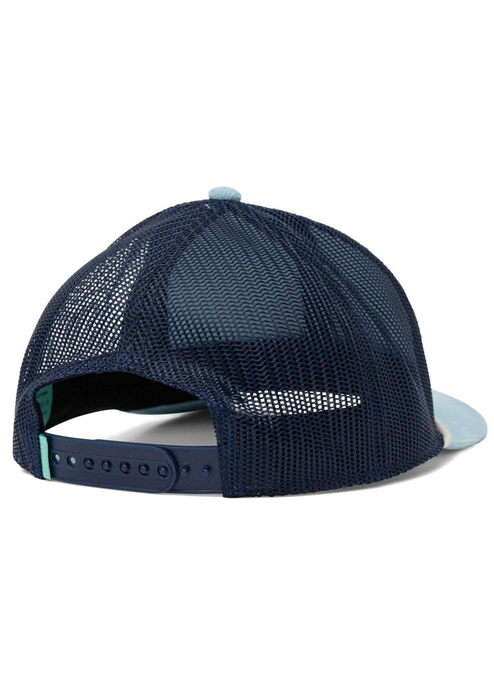 Vissla West Winds Trucker Hat in Faded Denim, view 2