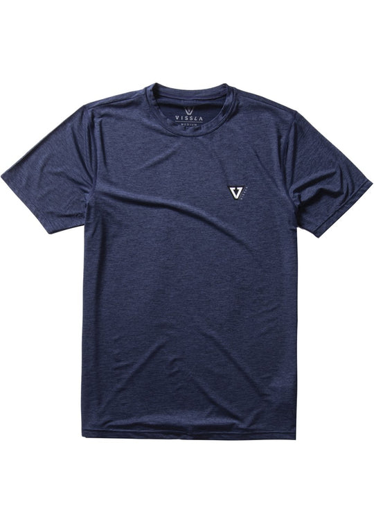 Vissla Twisted Eco S/S Lycra - Dark Navy Heather