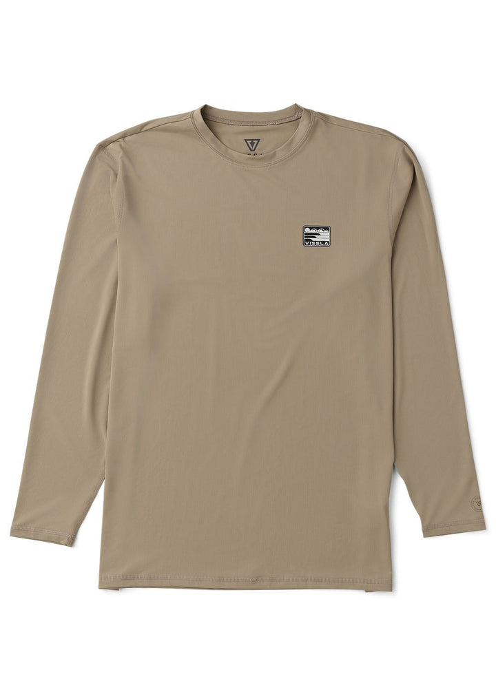 Vissla Pro Comp Ls Sun Shirt in Sand, view 2