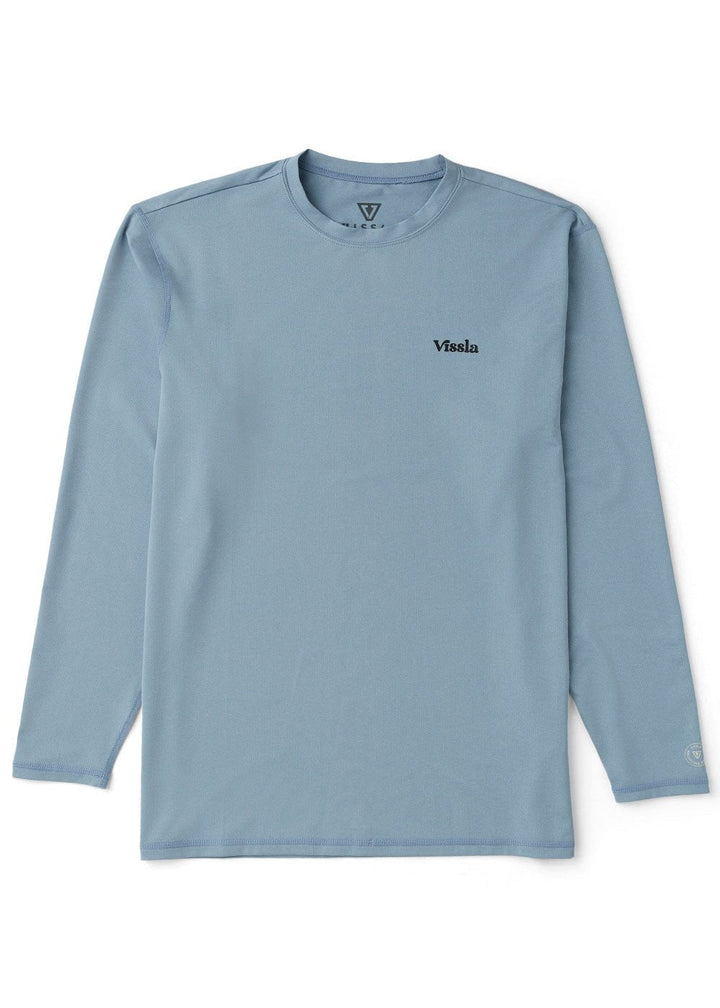 Vissla Pro Comp Ls Sun Shirt in Faded Denim, view 2
