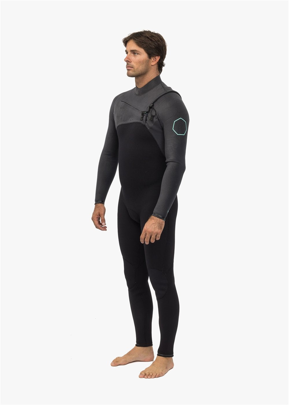 VIssla High Seas II 3-2 full chest zip - charcoal