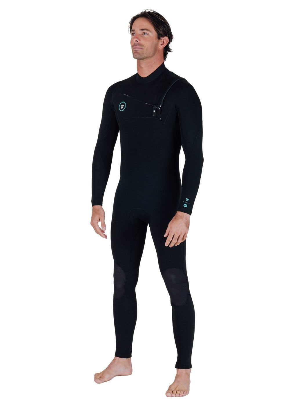 Vissla 7 Seas 3-2 Full Chest Zip in Black, view 8