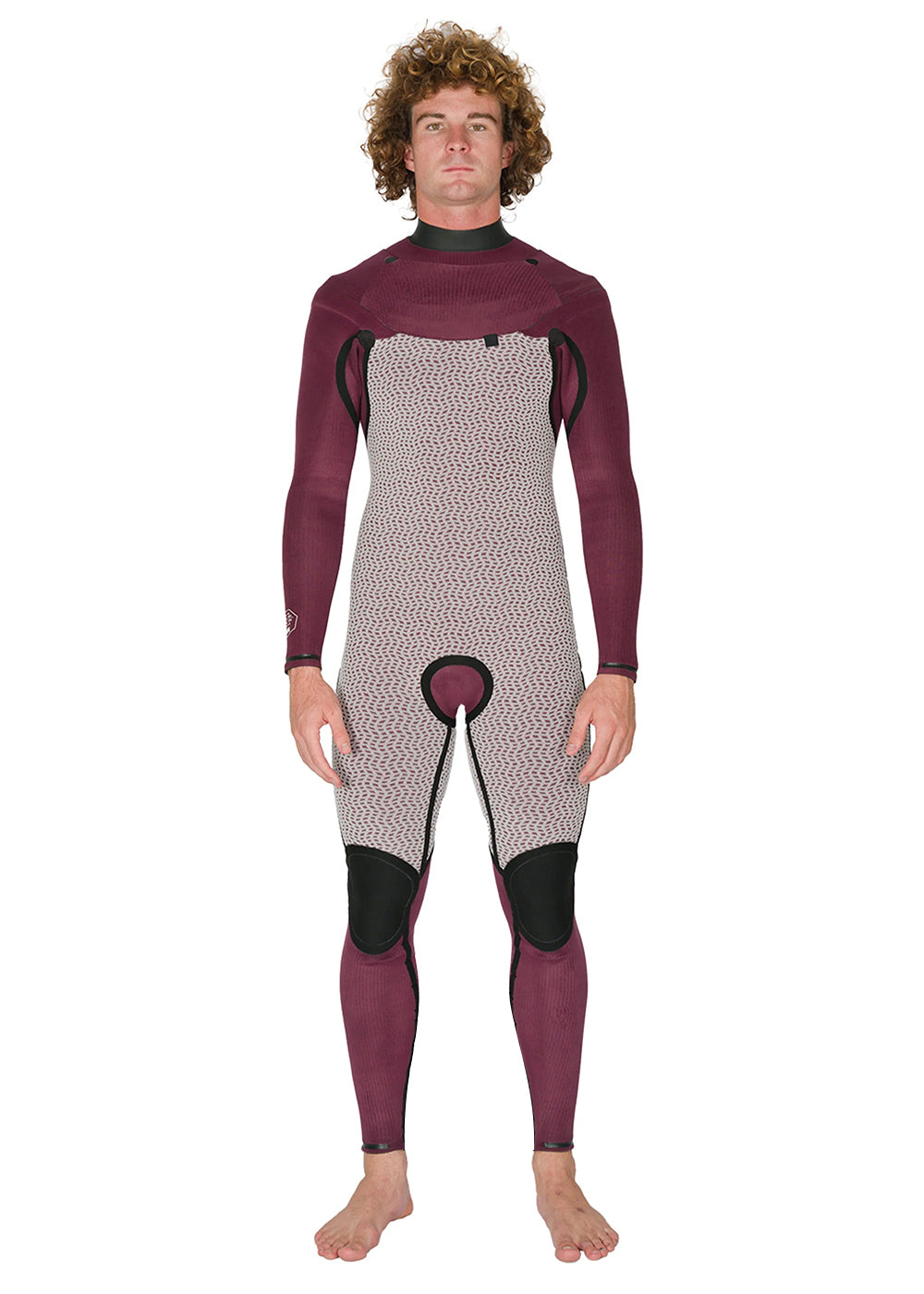 Vissla New Seas 3-2 U-Zip Wetsuit in Black 2, view 8