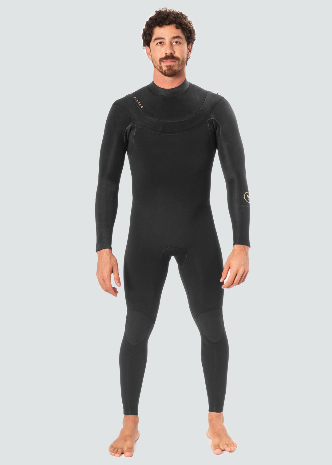 Vissla New Seas 3-2 U-Zip Wetsuit in Black 2