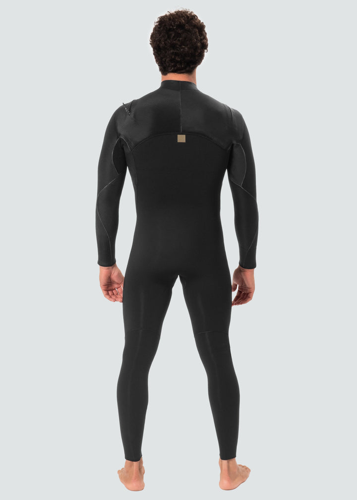 Vissla New Seas 3-2 U-Zip Wetsuit in Black 2, view 3