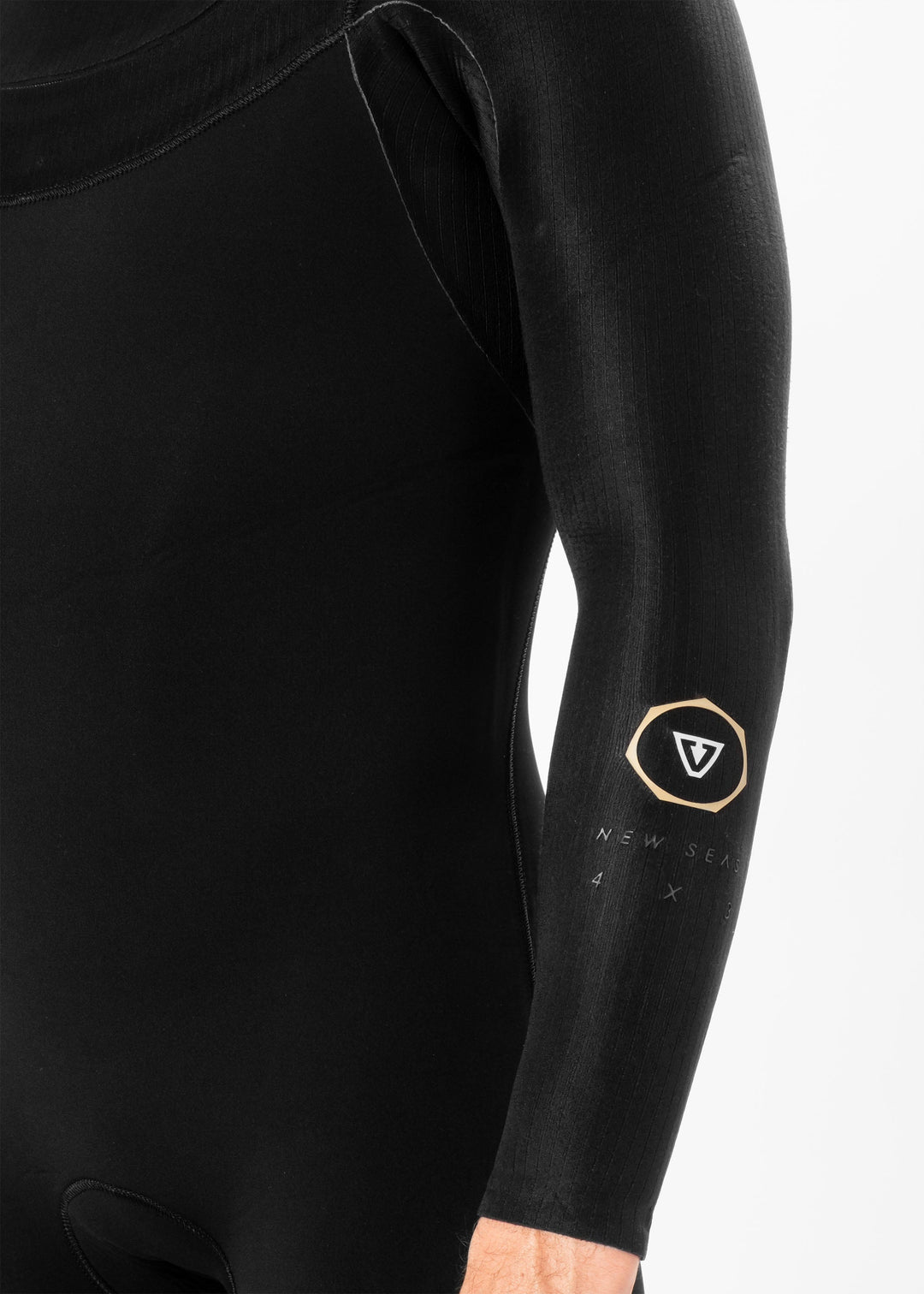 Vissla New Seas 3-2 U-Zip Wetsuit in Black 2, view 7