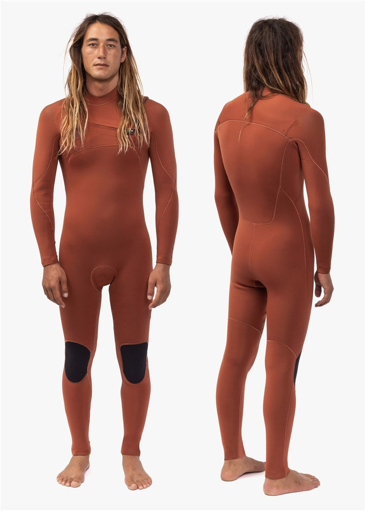 Vissla 7 Seas 4-3 Full Chest Zip - terracotta