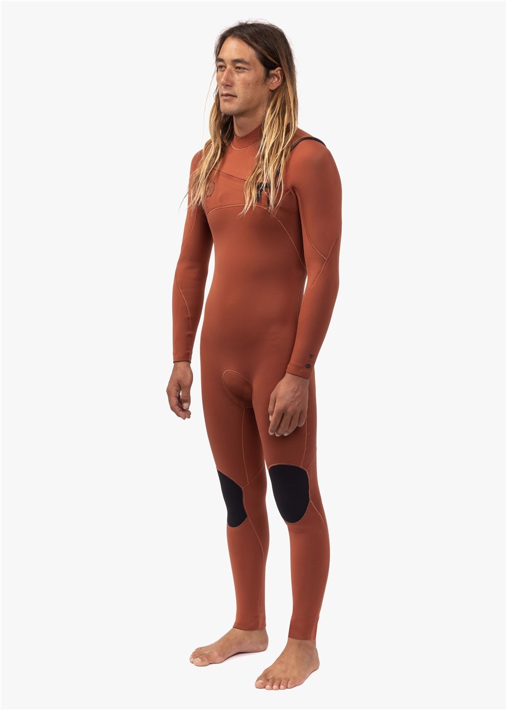 Vissla 7 Seas 4-3 Full Chest Zip - terracotta