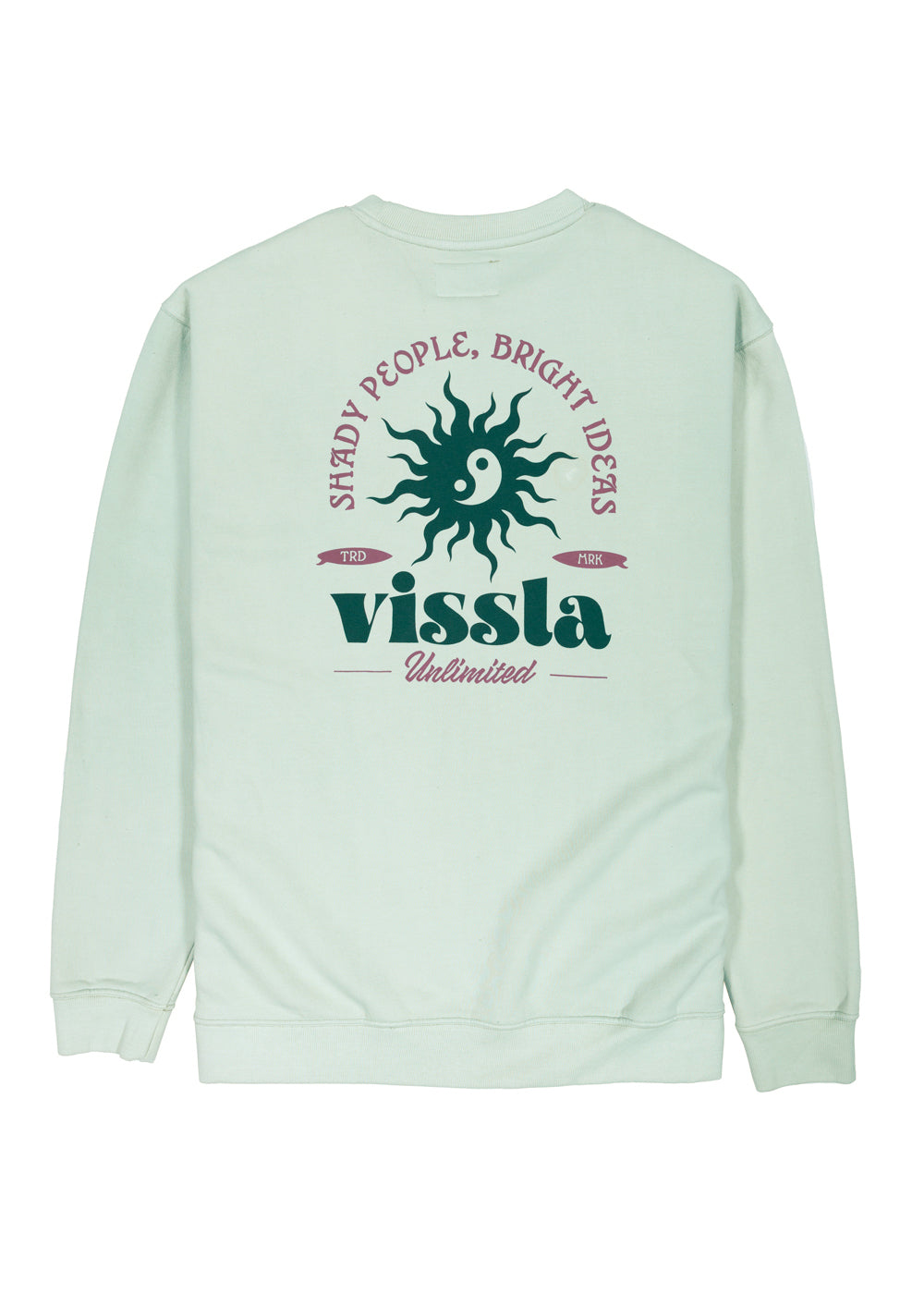 Vissla Bright Ideas Eco Fleece Crewneck in Agave