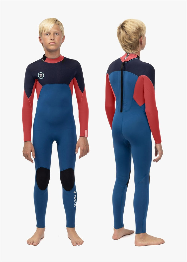Vissla 7 Seas 4/3mm Boys Back Zip Full Suit - vissla.co.uk
