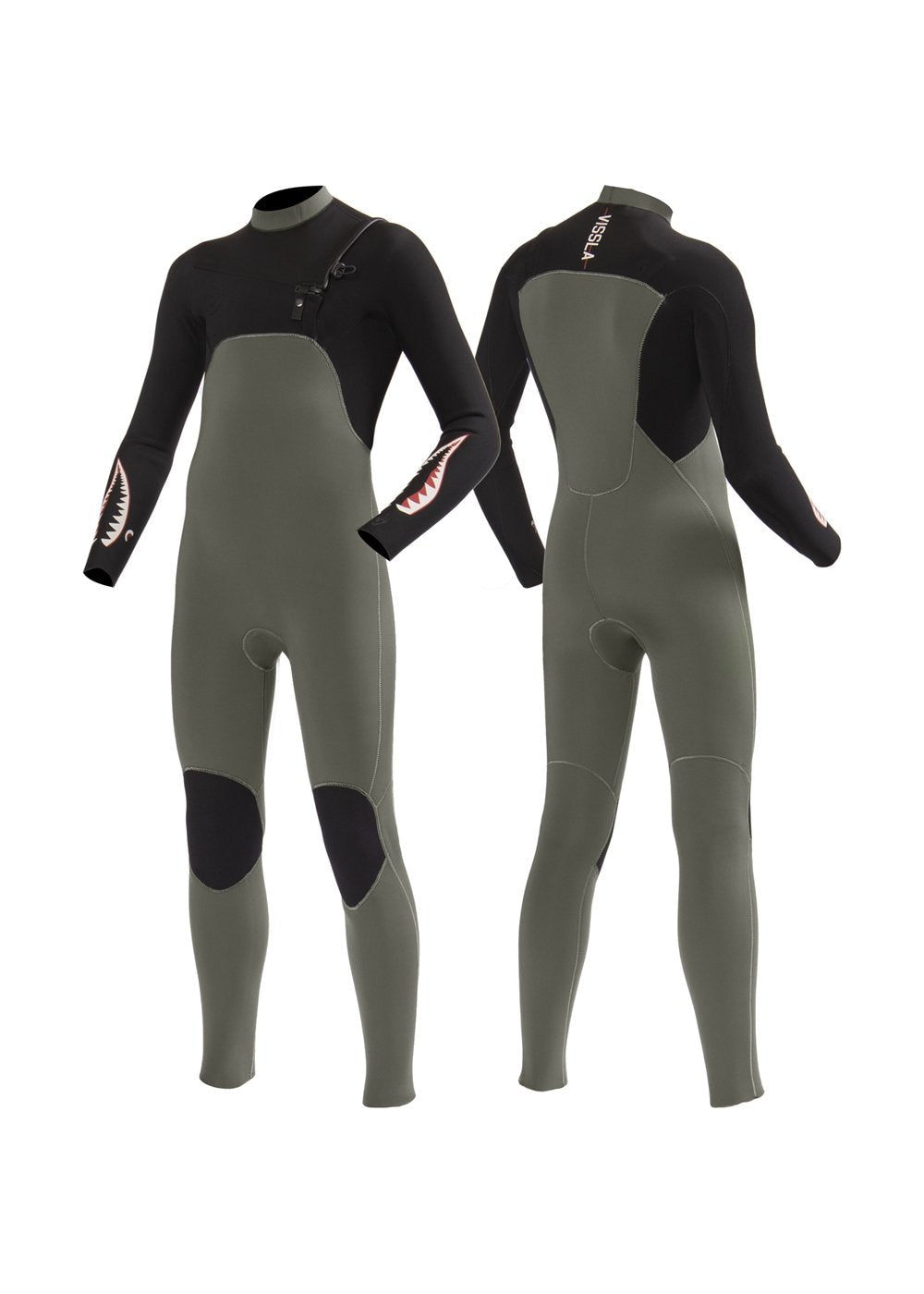 Vissla 7 Seas boys 3 - 2 full chest zip wetsuit - vissla.co.uk