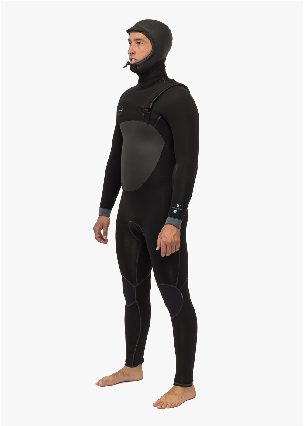 Vissla North Seas 5.5 - 4.5 Full Hooded Chest Zip Wetsuit - vissla.co.uk
