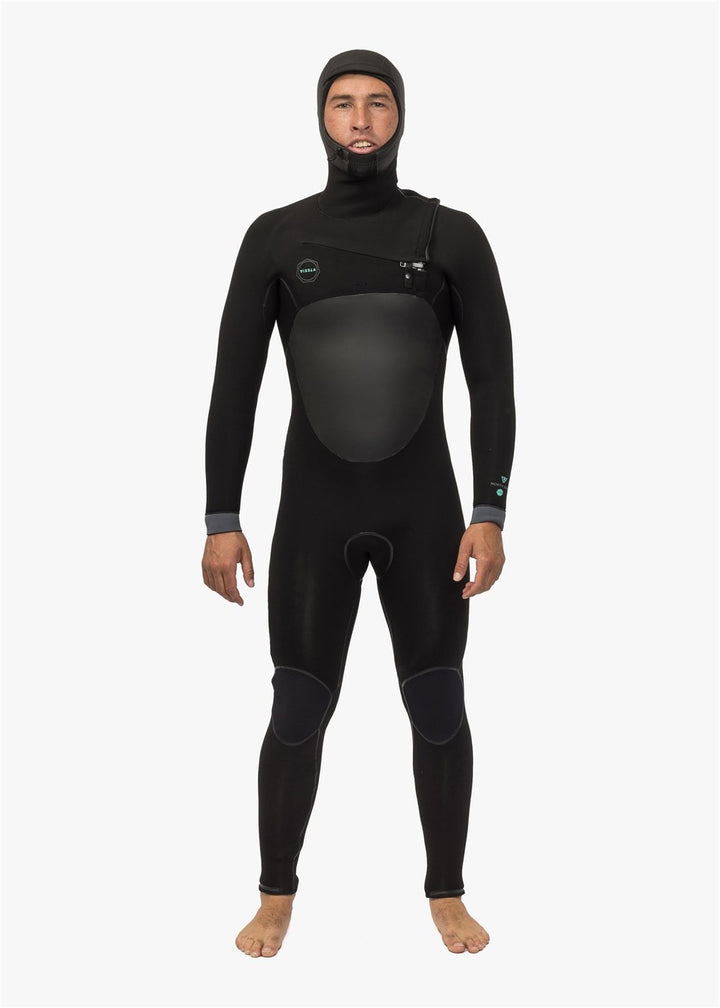 Vissla North Seas 5.5 - 4.5 Full Hooded Chest Zip Wetsuit - vissla.co.uk