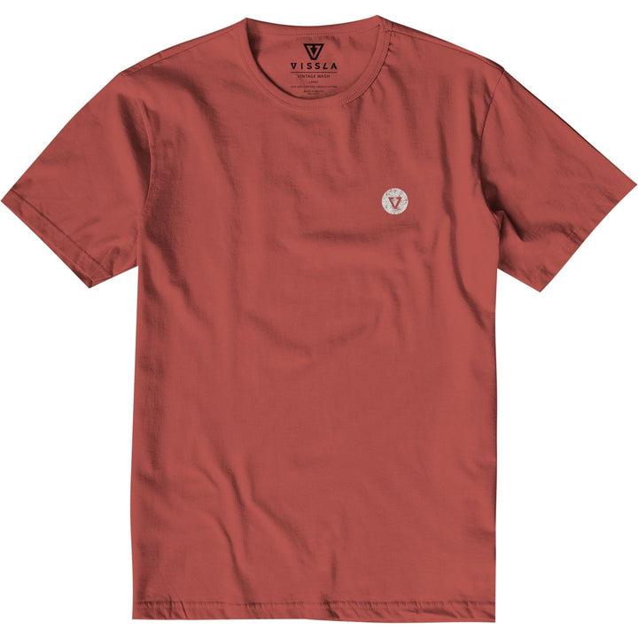 Vissla Raditude Organic Tee - Rusty Red - vissla.co.uk