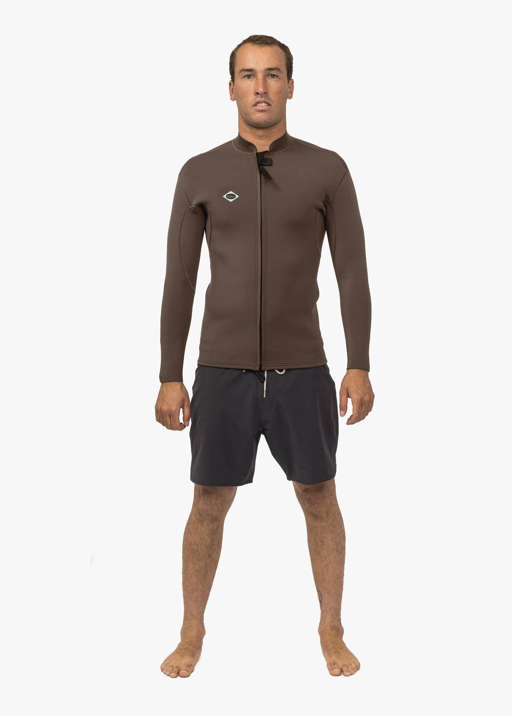 Vissla Solid Sets 2mm Front Zip L/S Wetsuit Jacket - vissla.co.uk
